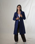 Navy - Royal Blue Silk - Taylor Coat Jacket