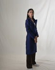 Navy - Royal Blue Silk - Taylor Coat Jacket