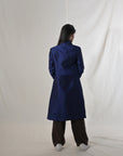 Navy - Royal Blue Silk - Taylor Coat Jacket