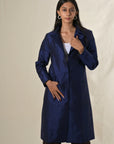 Navy - Royal Blue Silk - Taylor Coat Jacket