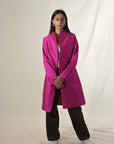 Rose Gold - Pink City Silk - Swing Coat Jacket