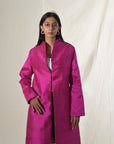 Rose Gold - Pink City Silk - Swing Coat Jacket