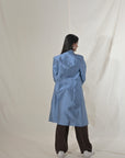 Blue - Carolina Blue - Silk - Taylor Coat Jacket