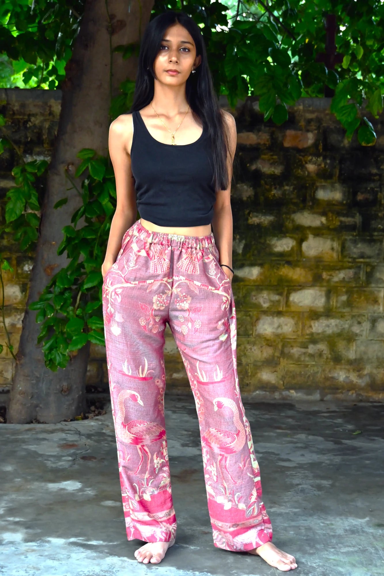 &#39;Easter pink&#39; - Tree of Life Pants