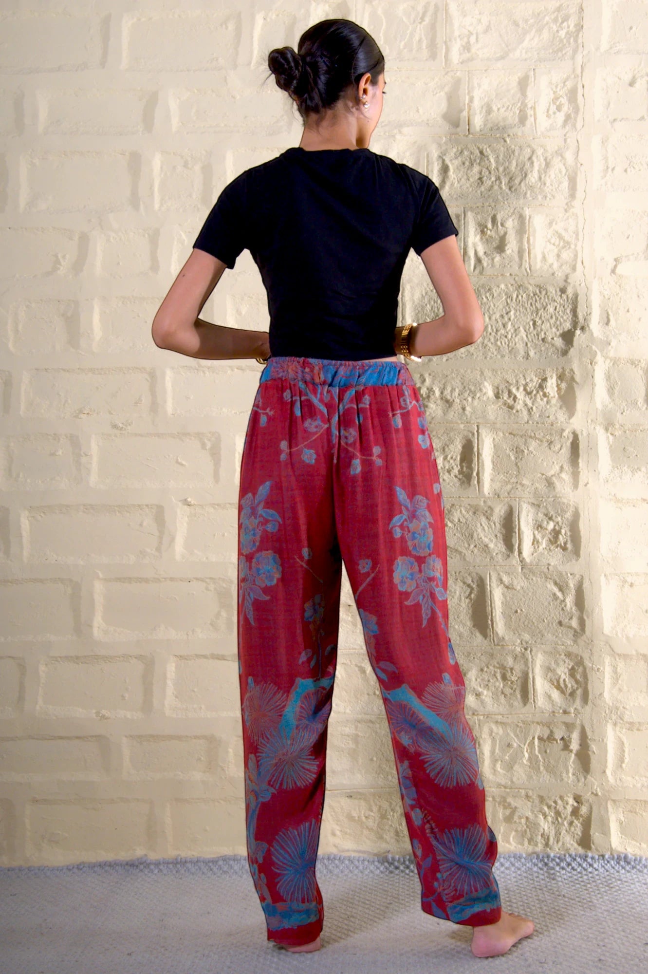 &#39;Red Blue&#39; - Tree of Life Pants