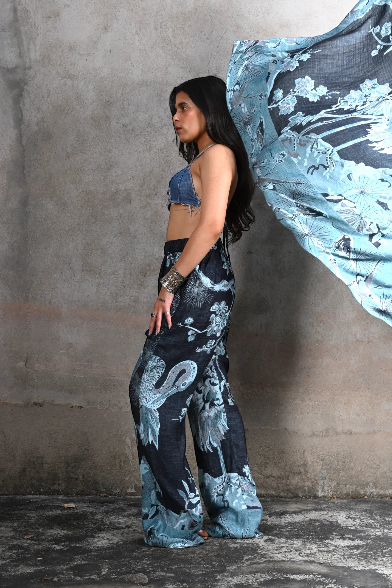 &#39;Mavericks Blue&#39; - Tree of Life Pants