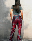 'Maroon Ocean' - Tree of Life Pants