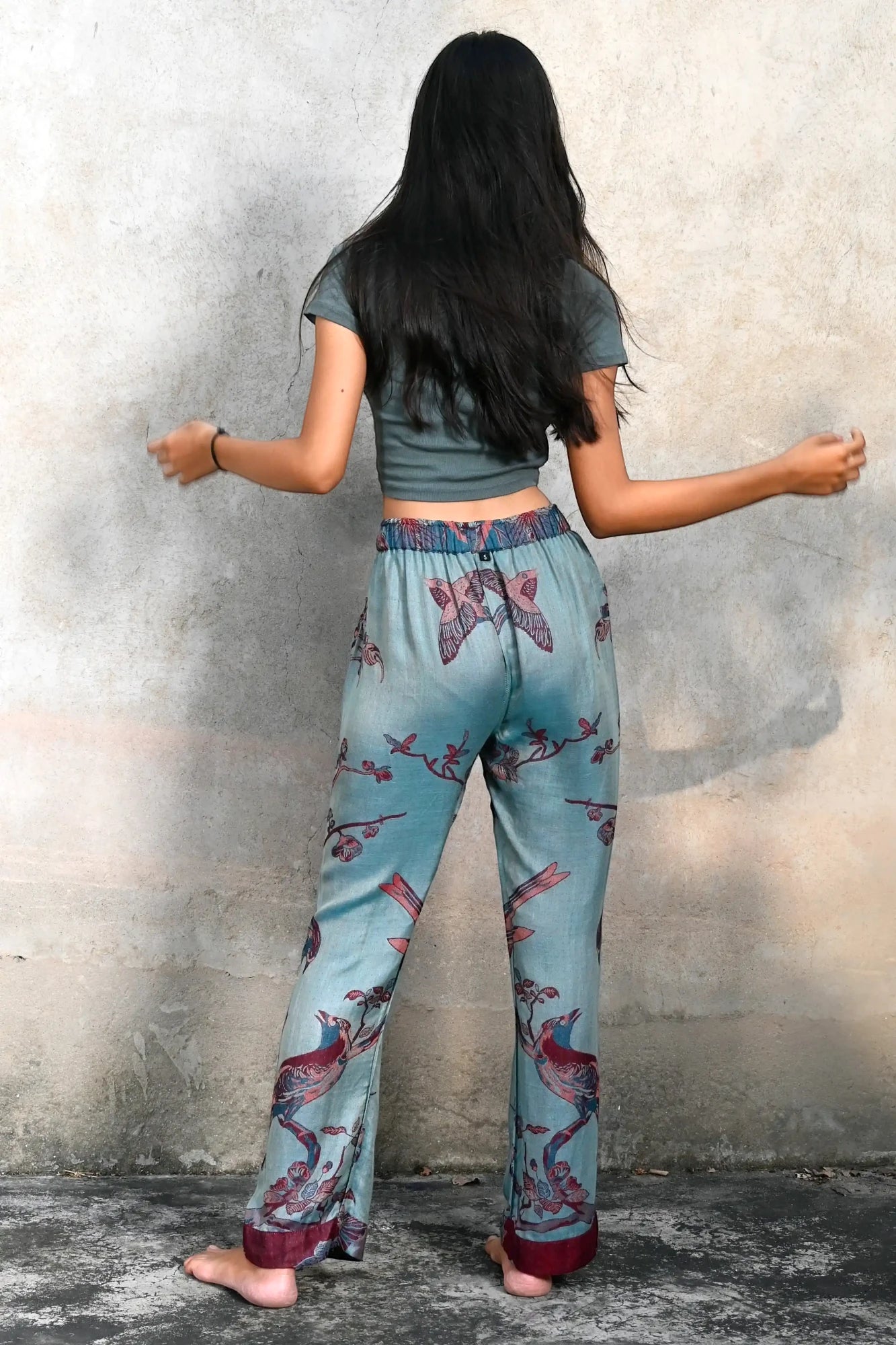 &#39;Maroon Ocean&#39; - Tree of Life Pants