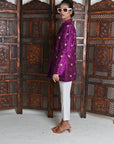 Purple Gold  - Jodhpur Coat Jacket