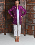 Purple Gold  - Jodhpur Coat Jacket