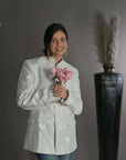 White In White  - Jodhpur Coat Jacket