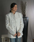 White In White  - Jodhpur Coat Jacket