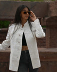 White In White  - Jodhpur Coat Jacket