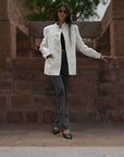 White In White  - Jodhpur Coat Jacket