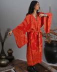 Red Orange - Kimono Kaftan