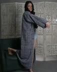 Navy - Wool Robe Kaftan