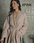 Pink - Wool Robe Kaftan