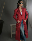 Baby Pink and Red - Taylor Coat Jacket