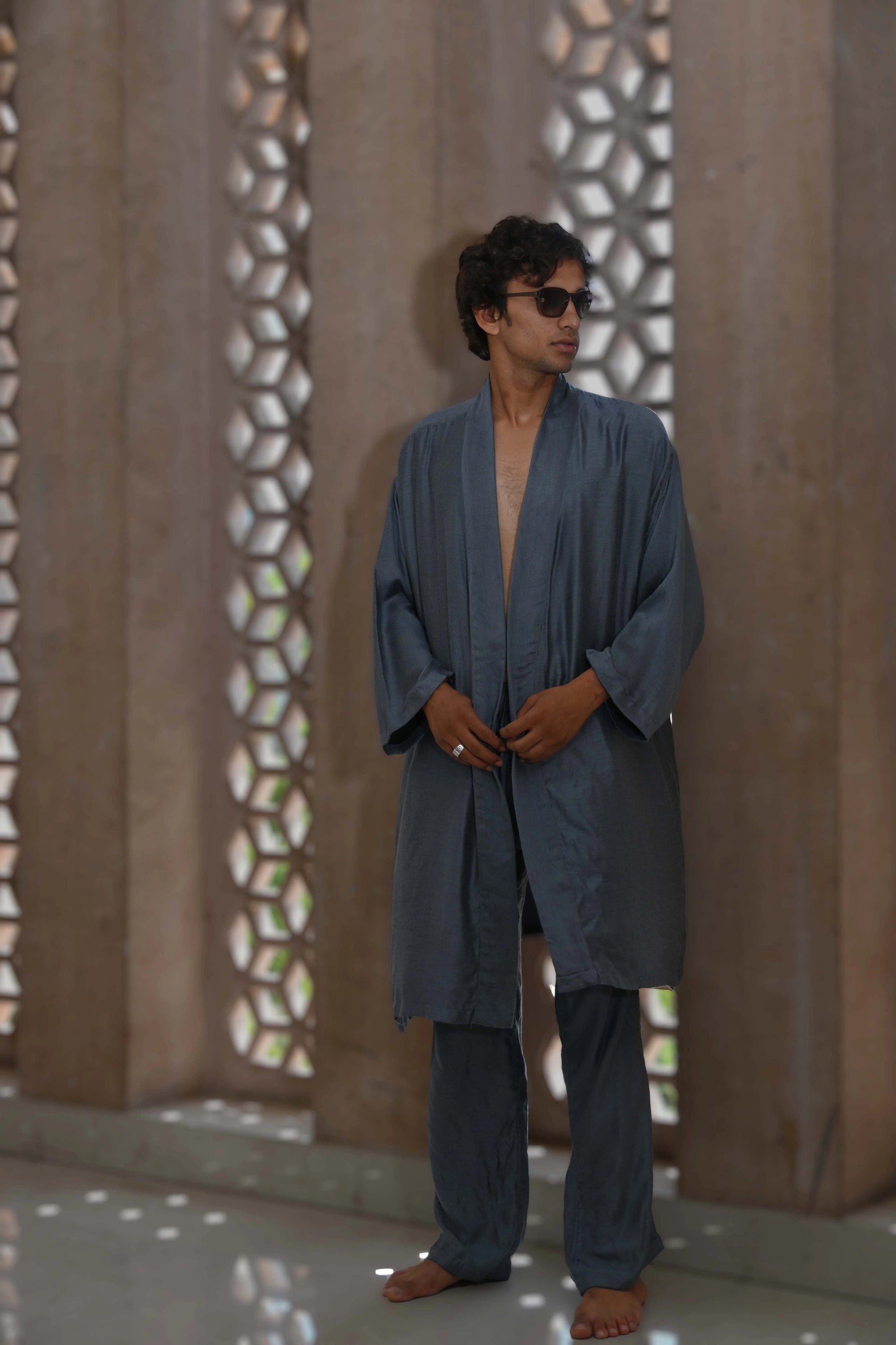 Charcoal &amp; Grey - Robe Kaftan