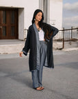 Charcoal & Grey - Robe Kaftan