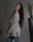 Grey and Blue - Taylor Coat Jacket