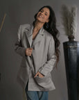 Grey and Blue - Taylor Coat Jacket