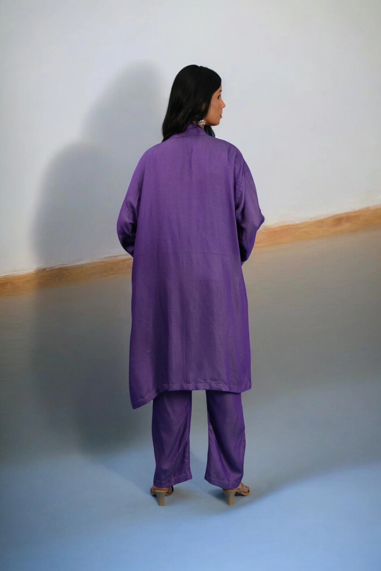 Grey &amp; Blue - Robe Kaftan