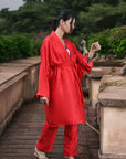 Red arsenal & Rose - Robe Kaftan