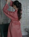 Red - Wool Robe Kaftan