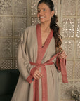 Red - Wool Robe Kaftan