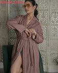 Silver - Wool Robe Kaftan