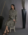 Earth Sand - Swing Coat and Dress Set