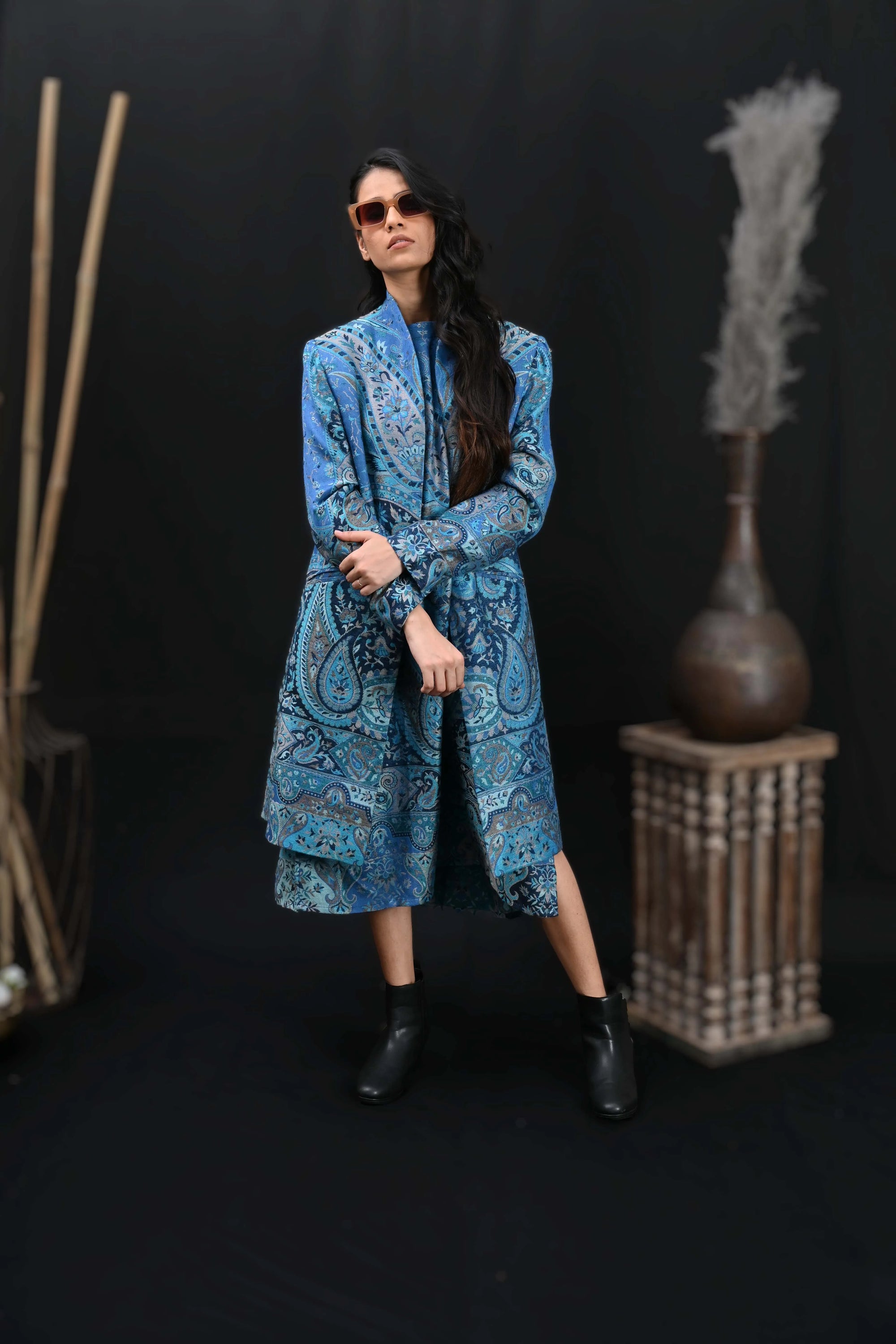 Mavrick Blue - Swing Coat Jacket