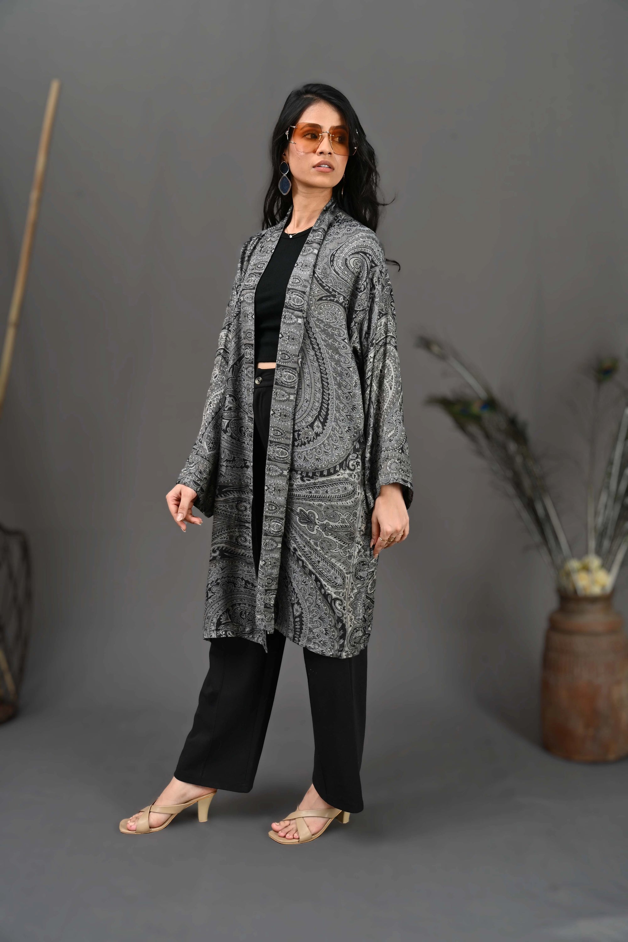 Onyx Black - Robe Kaftan