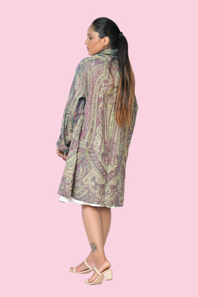 Tea Green Leaf - Kaftan Shirt