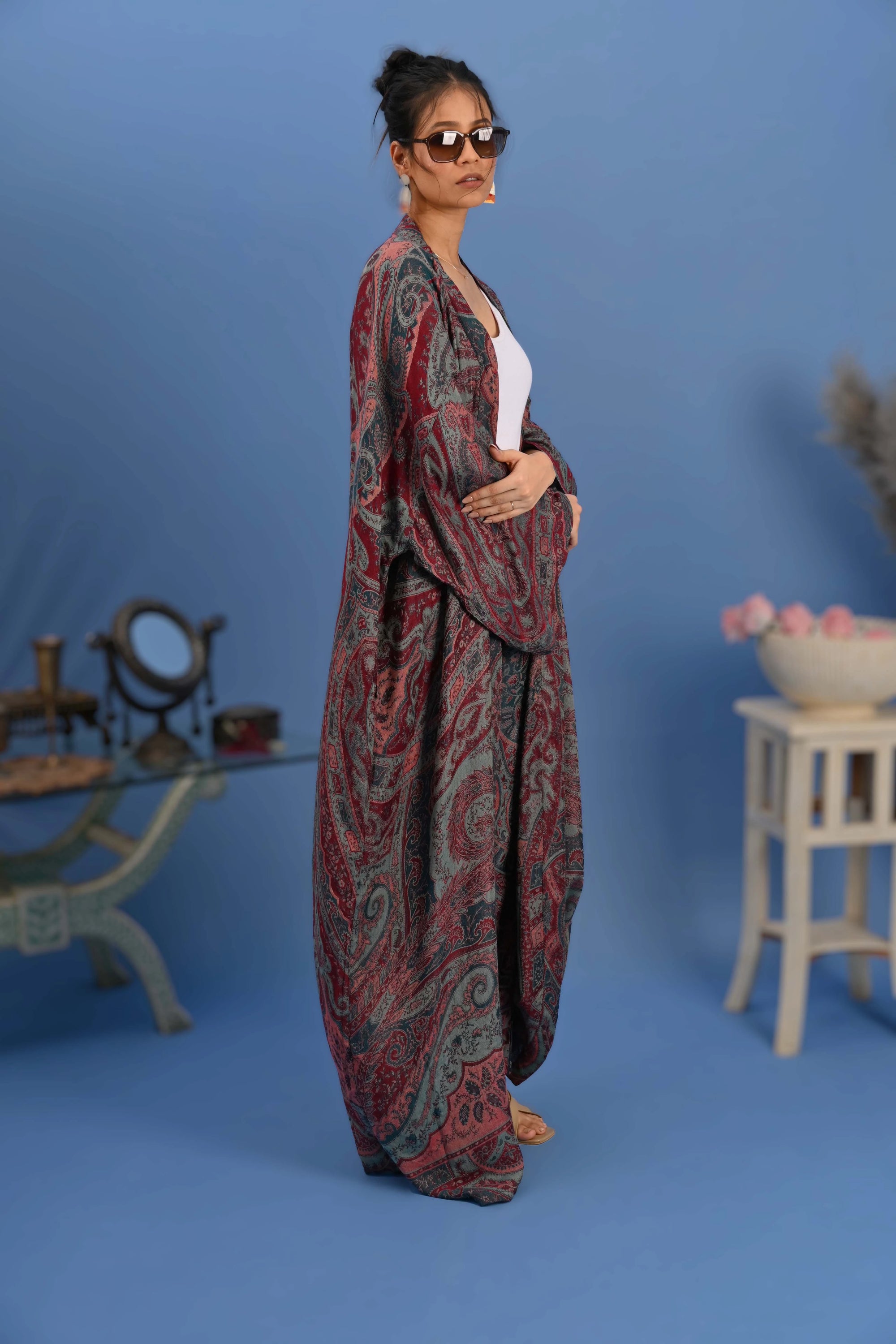 Wine Leaf - Robe Kaftan