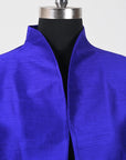 Blue- Sapphire blue Silk - Swing Coat Jacket