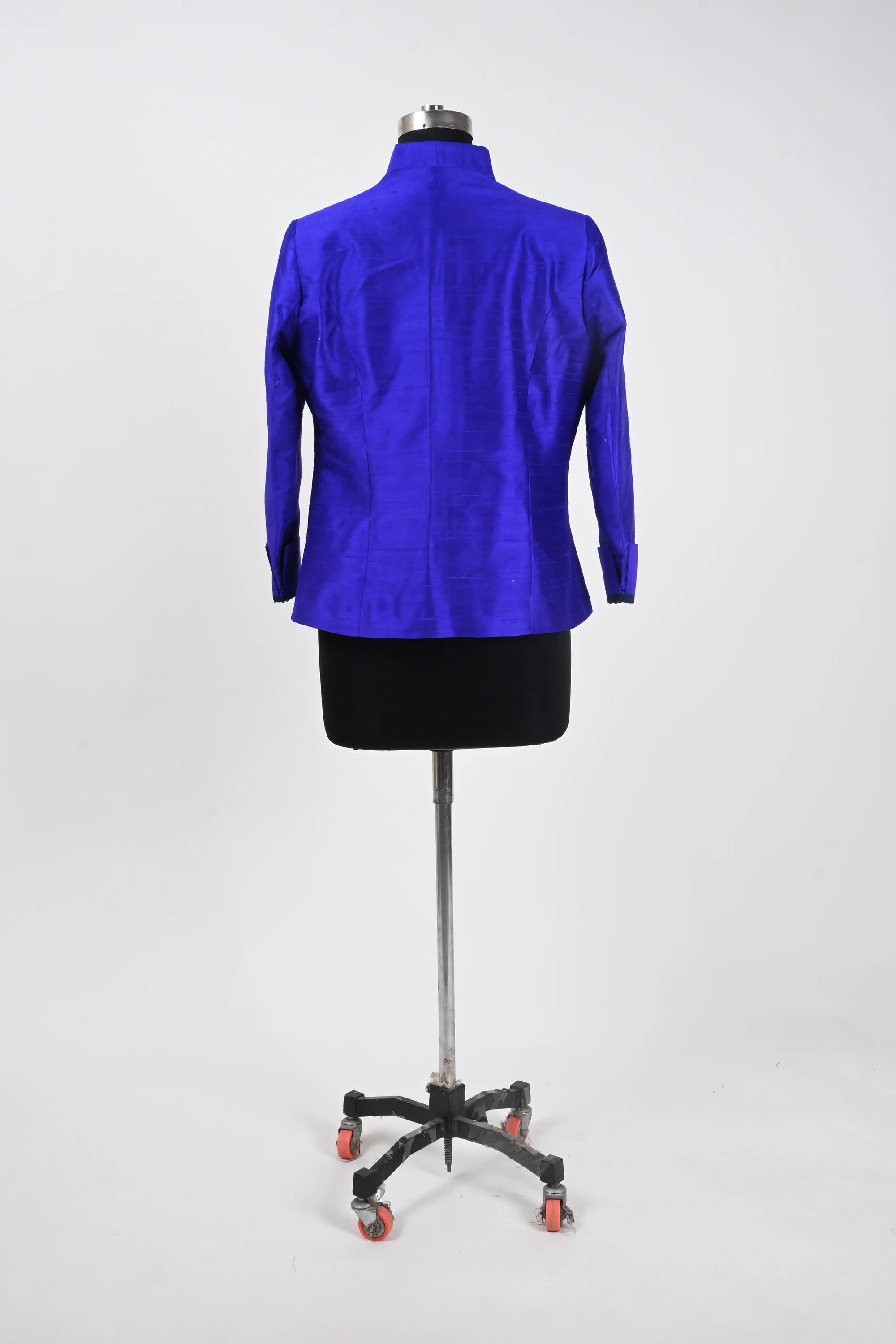 Blue- Sapphire blue Silk - Swing Coat Jacket