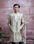 Gold - Marwar Gold Silk - Blazer Coat Jacket