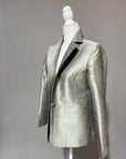 Gold - Marwar Gold Silk - Blazer Coat Jacket