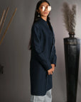 Navy - Royal Blue Silk - Jodhpur Coat Jacket