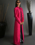 Rose Gold - Pink City Silk - Swing Coat Jacket