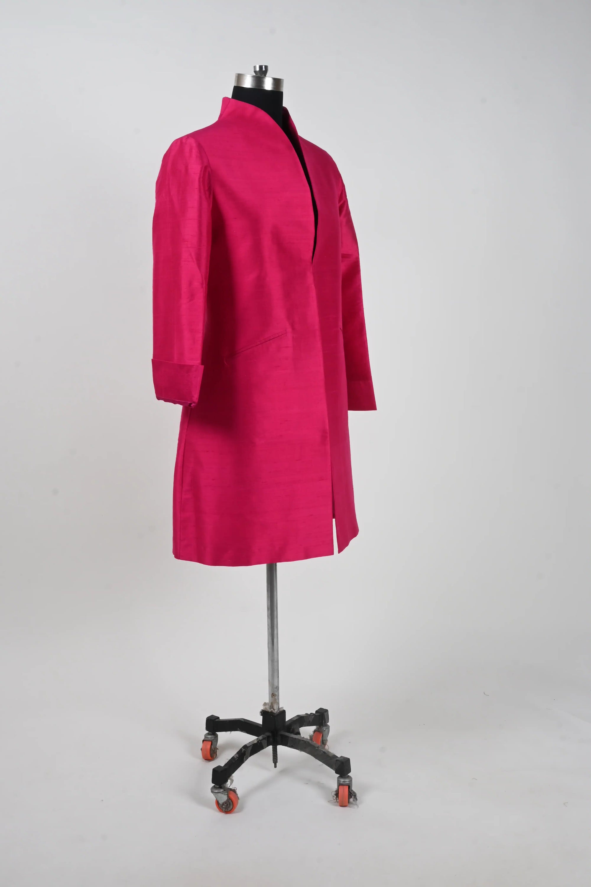 Rose Gold - Pink City Silk - Swing Coat Jacket