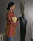 Red-Pink Red Silk - Jodhpur Coat Jacket