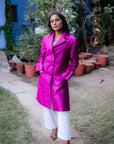 Pink - Rani Orchid Silk - Taylor Coat Jacket