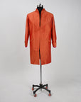 Orange - Sun city Orange Silk - Swing Coat Jacket