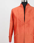 Orange - Sun city Orange Silk - Swing Coat Jacket