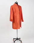 Orange - Sun city Orange Silk - Swing Coat Jacket