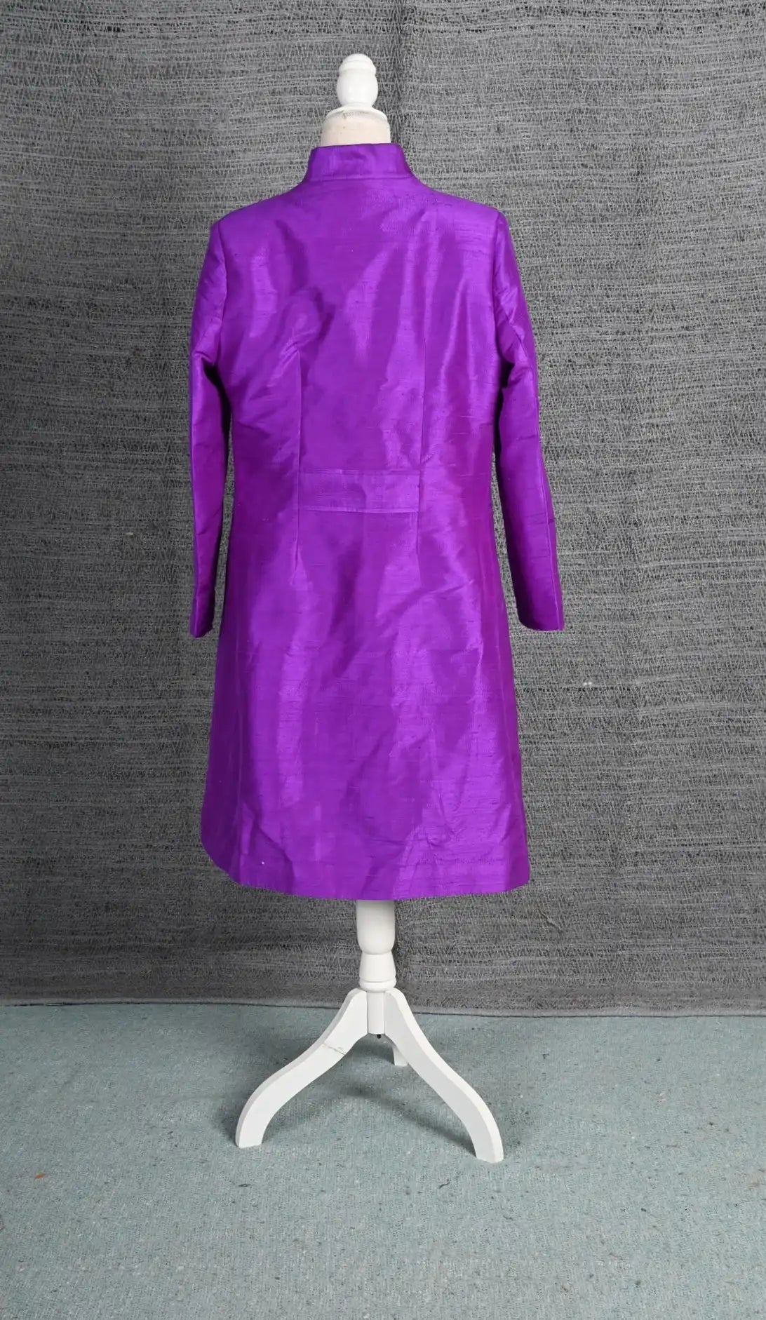 Purple - Violet Haveli Silk - Swing Coat Jacket