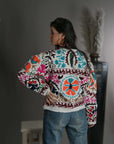 Orange Red - Suzani Quilt Jacket